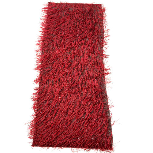 Metallic Faux Fur Tinsel Ostrich Feather Fabric | Spandex Palace