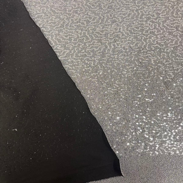 Metallic Lurex Embroidered Stretch Sequins Fabric | Spandex Palace