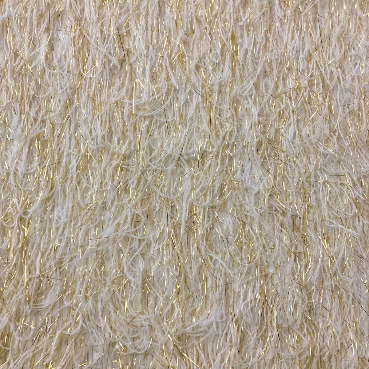 Metallic Faux Fur Tinsel Ostrich Feather Fabric | Spandex Palace