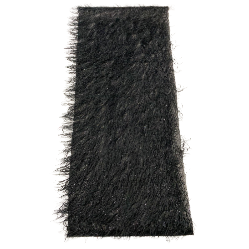 Metallic Faux Fur Tinsel Ostrich Feather Fabric | Spandex Palace