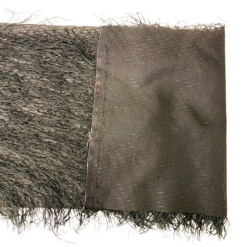 Metallic Faux Fur Tinsel Ostrich Feather Fabric | Spandex Palace