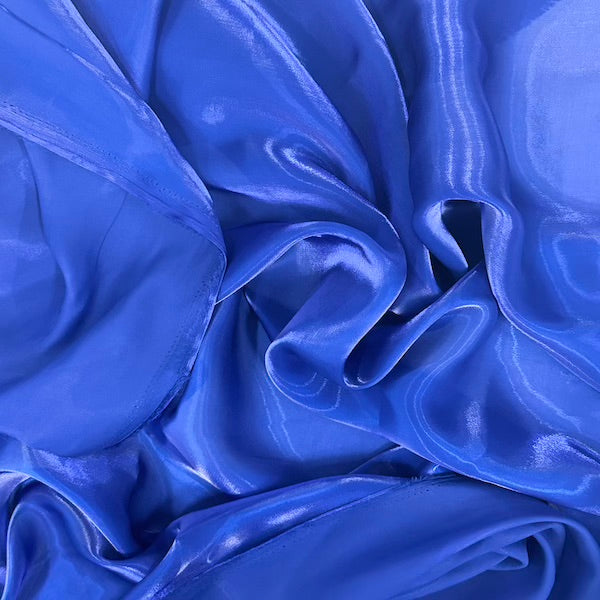 Crystalized Reflective Liquid Faux Silk Chiffon Fabric