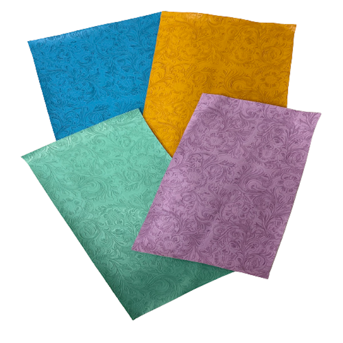 Western Floral PU Faux Leather Vinyl Fabric | Spandex Palace