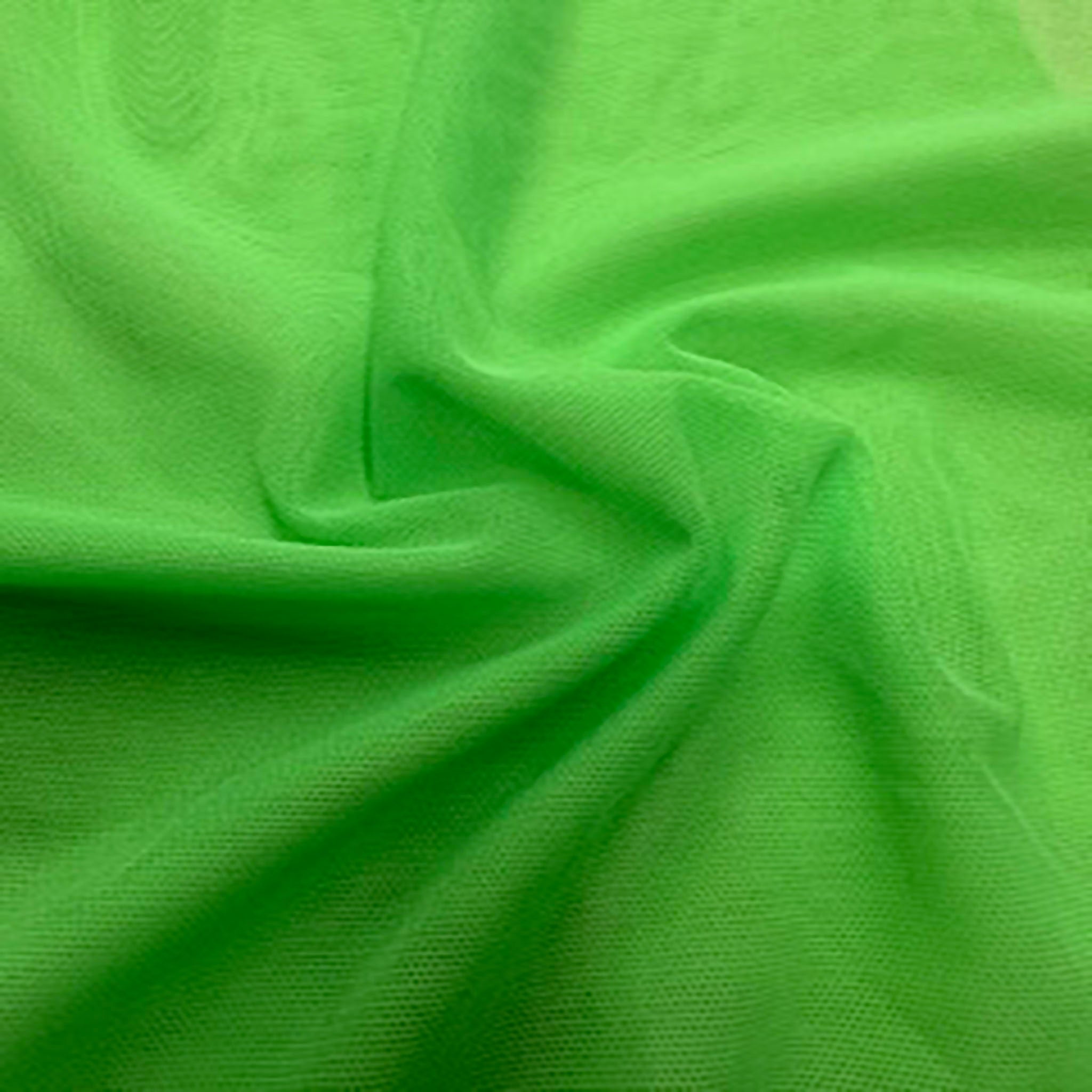 4 Way Stretch Nylon Spandex Korean Power Mesh | Spandex Palace Neon Lime