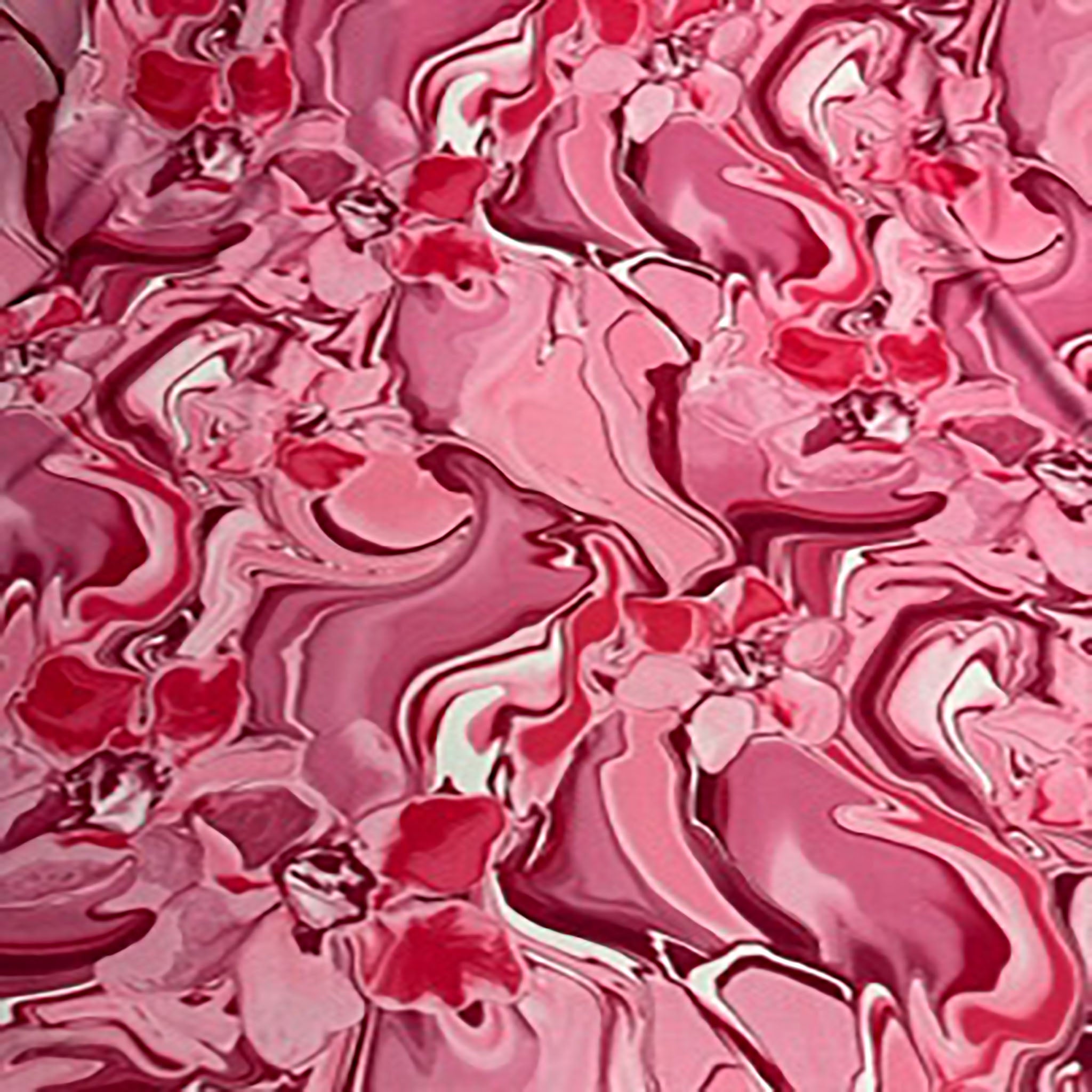 4 Way Polyester Spandex Mirage Wave Paper Print Fabric | Spandex Palace Hot Pink