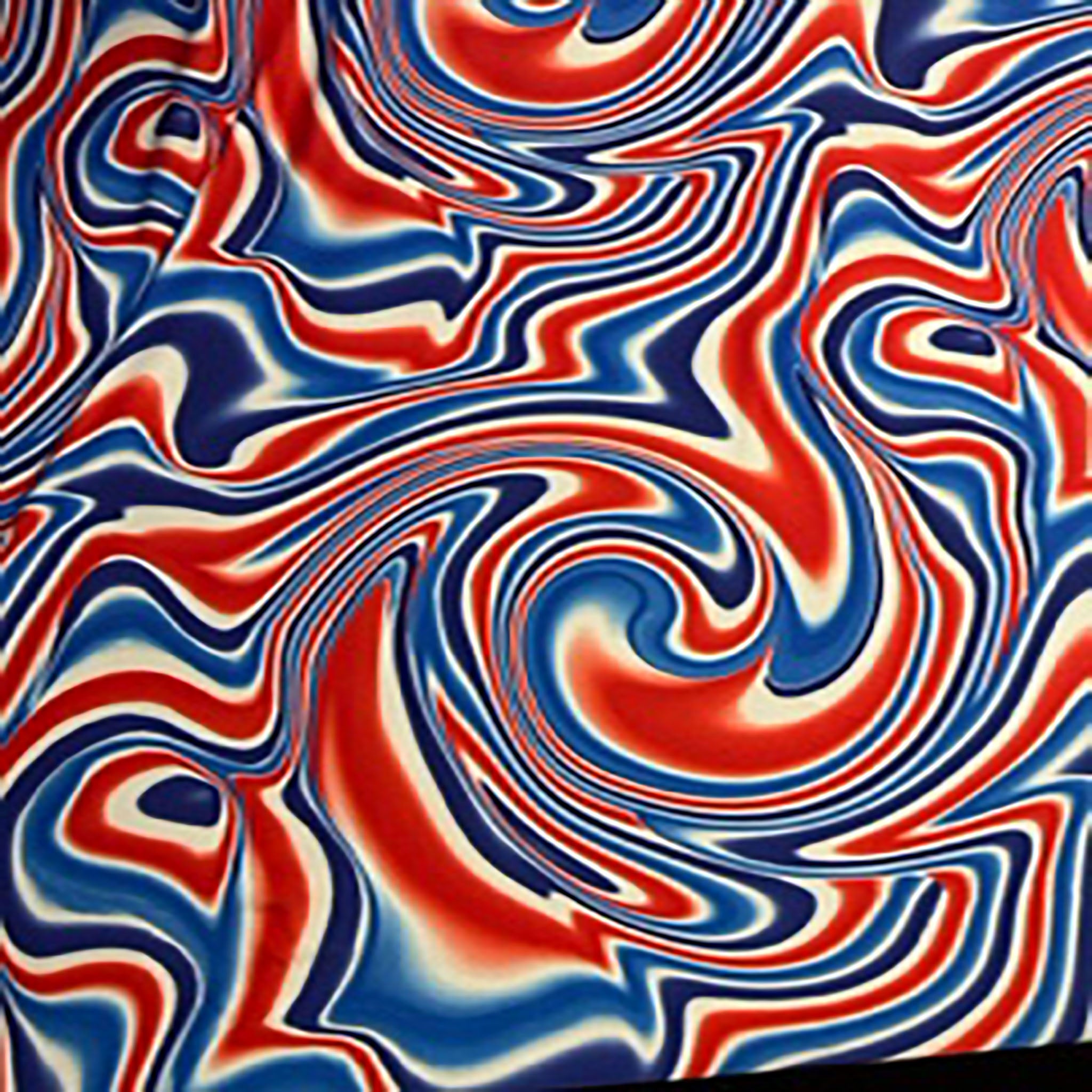 4 Way Stretch Polyester Spandex Water Paint Paper Print Fabric | Spandex Palace White Royal Red