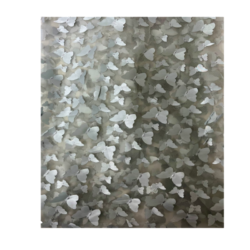 3D Butterfly Embroidered Satin Lace Fabric | Spandex Palace