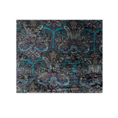 Sur Multicolor Burnout Stretch Velvet Fabric | Spandex Palace