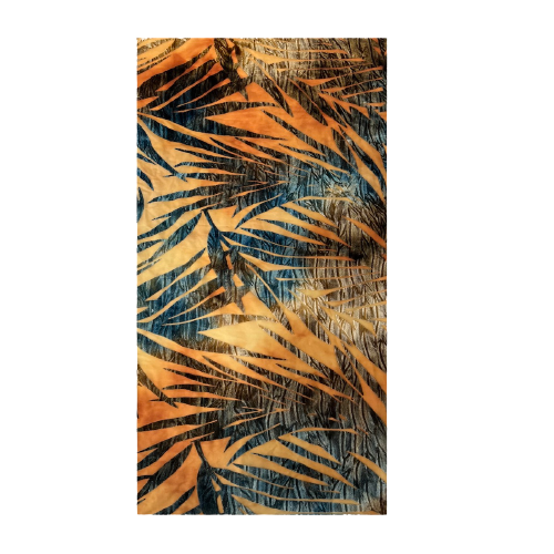 Palm Tree Floral Burnout Stretch Velvet | Spandex Fabric