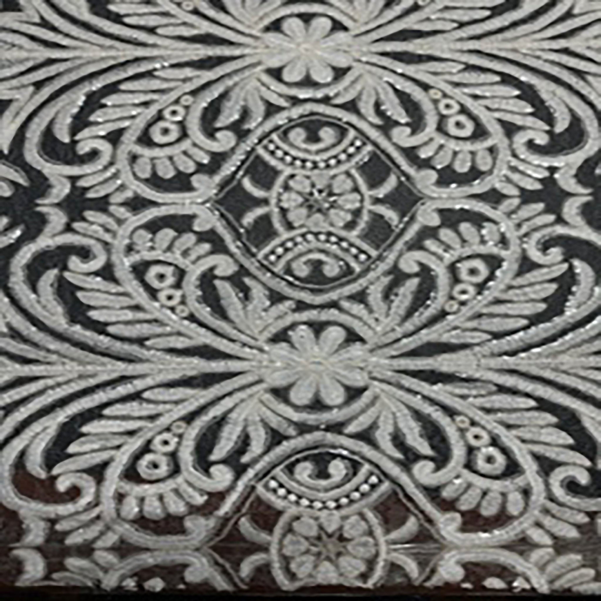 Victorian Design Embroidery Sequin On Lace Fabric | Spandex palace Ivory