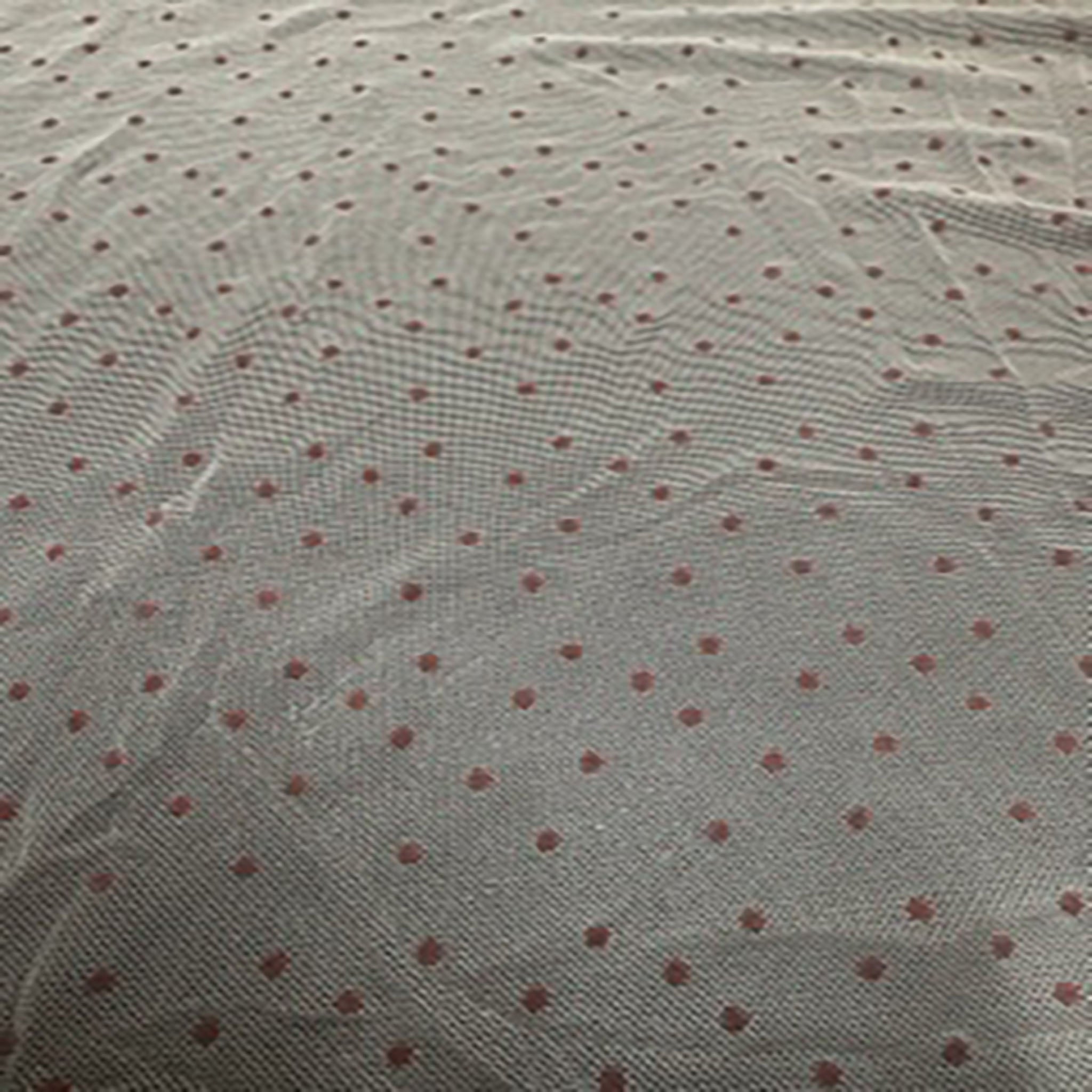 2 Way Polyester Spandex Random Flocked Mesh Fabric | Spandex Palace Champagne