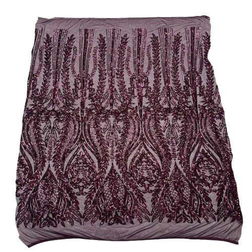 Anault Damask Stretch Sequins Fabric