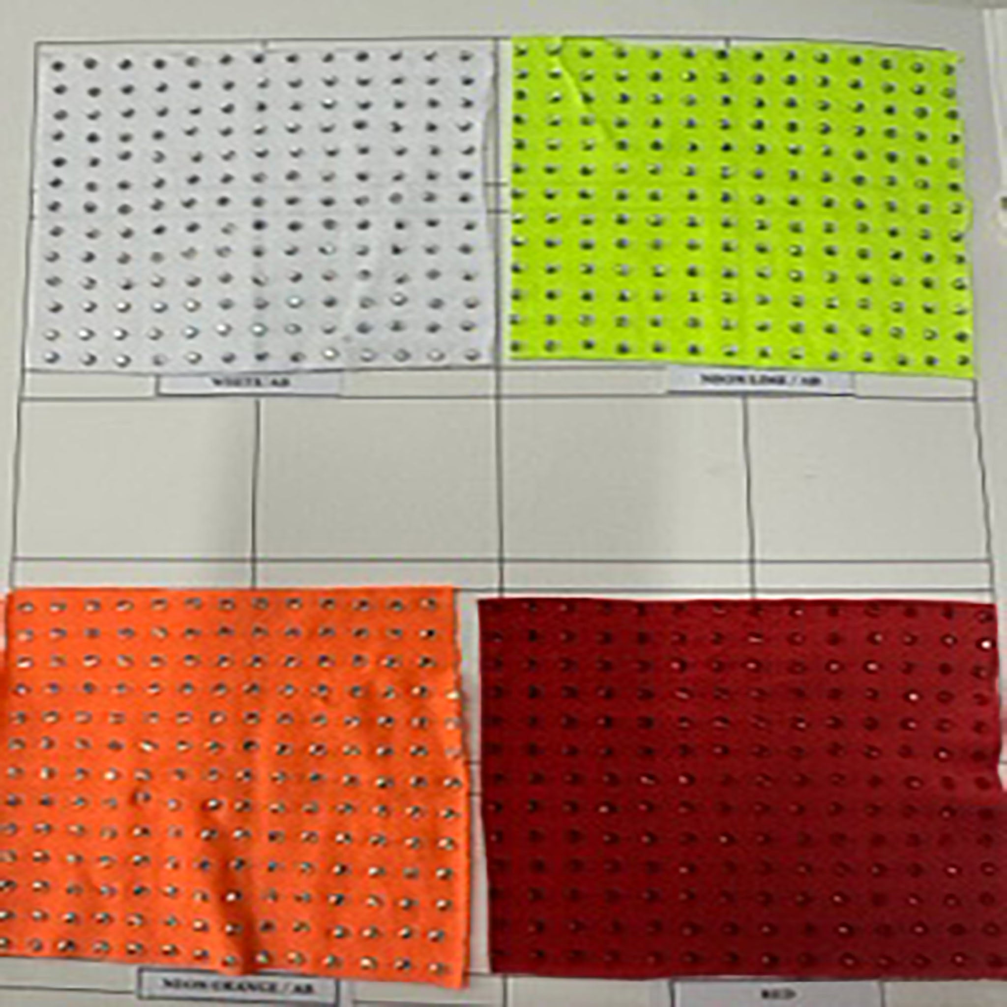 Stretch Polyester Spandex Rain stones color card | Spandex Palace #1