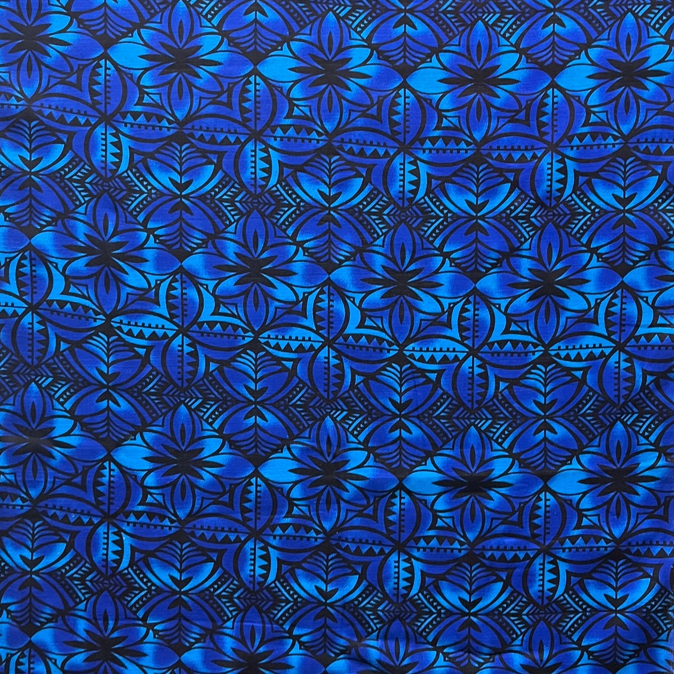 Traditional Polynesian Geometric Design Fabric| Light Barkcloth | Spandex Palace