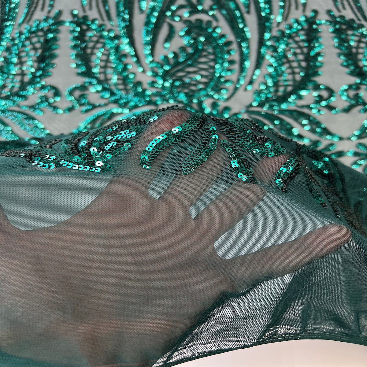 Nebill Stretch Sequins Lace Fabric | Spandex Palace