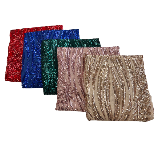 Nebill Stretch Sequins Lace Fabric | Spandex Palace