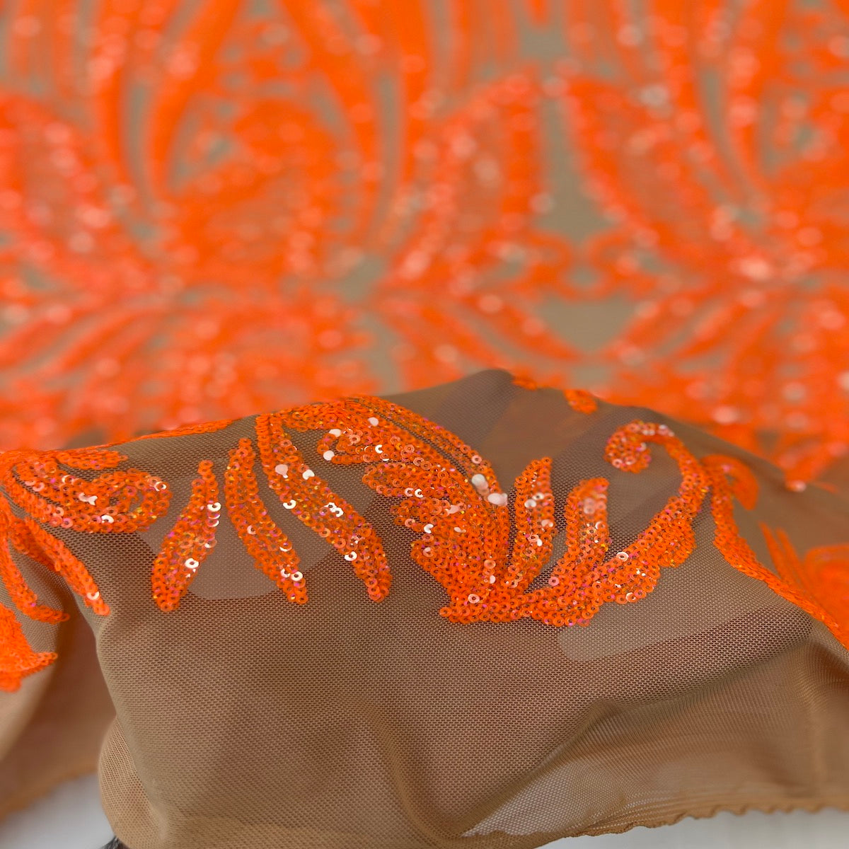 Nebill Stretch Sequins Lace Fabric | Spandex Palace