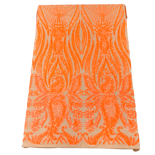 Nebill Stretch Sequins Lace Fabric | Spandex Palace