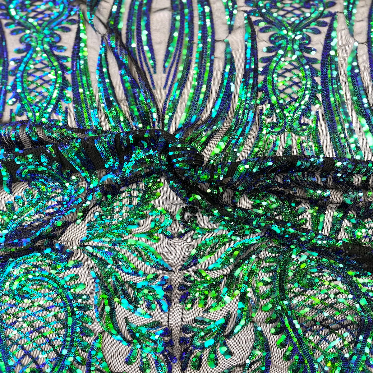 Nebill Stretch Sequins Lace Fabric | Spandex Palace
