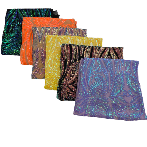 Nebill Stretch Sequins Lace Fabric | Spandex Palace