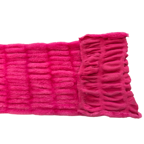 Ruched Chinchilla Stretch Faux Fur Fabric