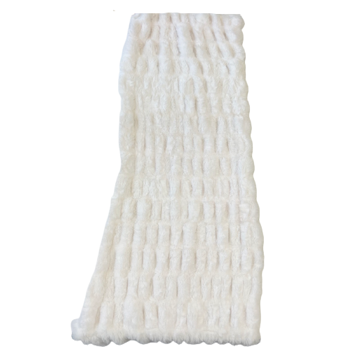 Ruched Chinchilla Stretch Faux Fur Fabric