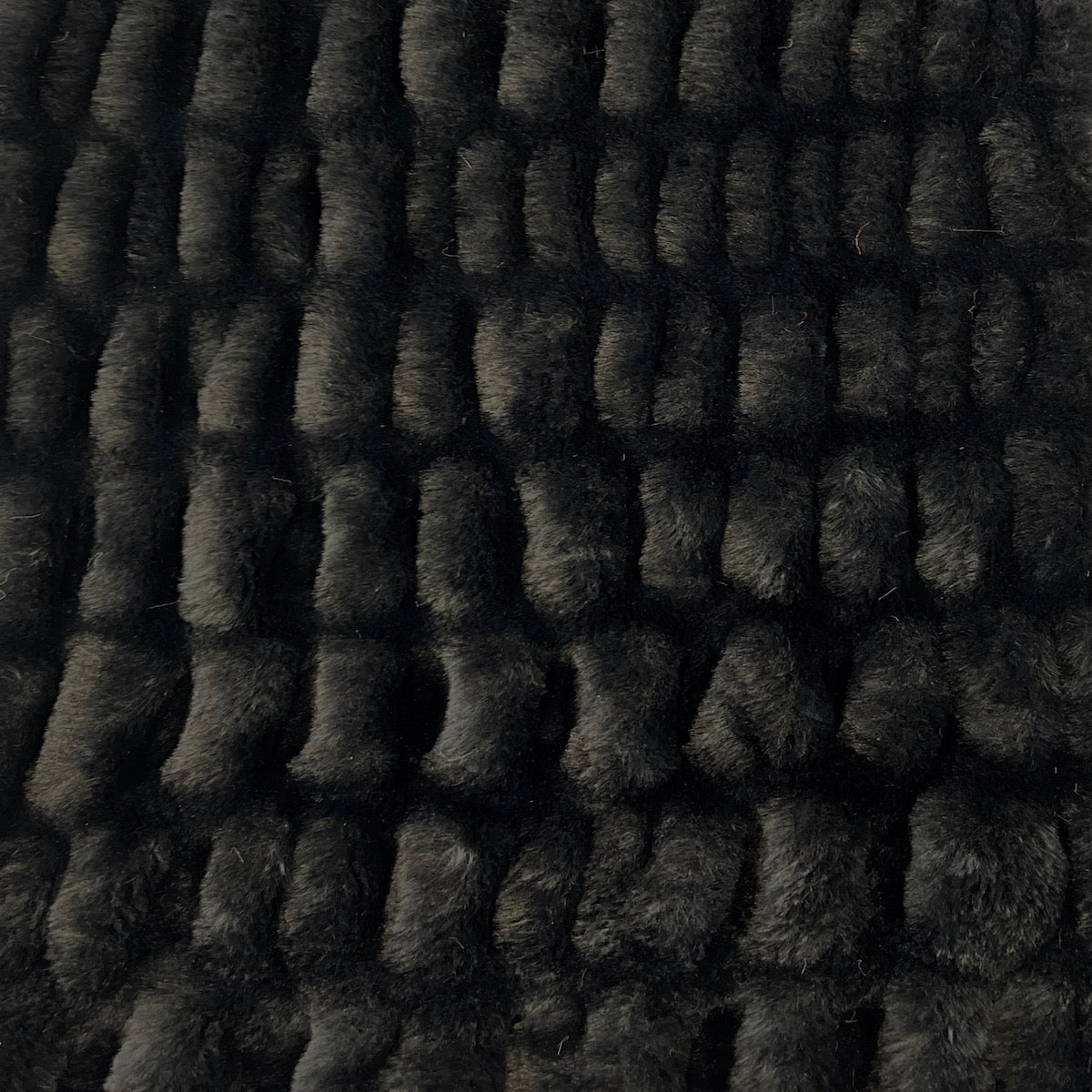 Ruched Chinchilla Stretch Faux Fur Fabric