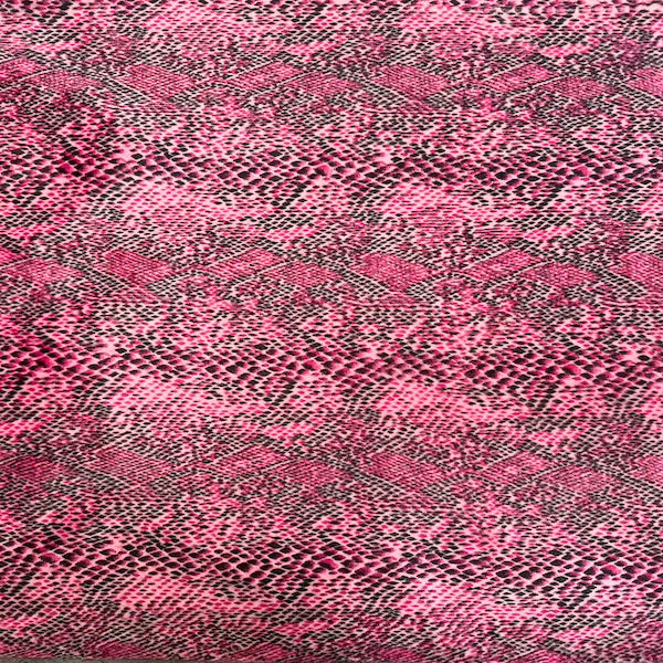 Snake Print Velboa Faux Fur Fabric