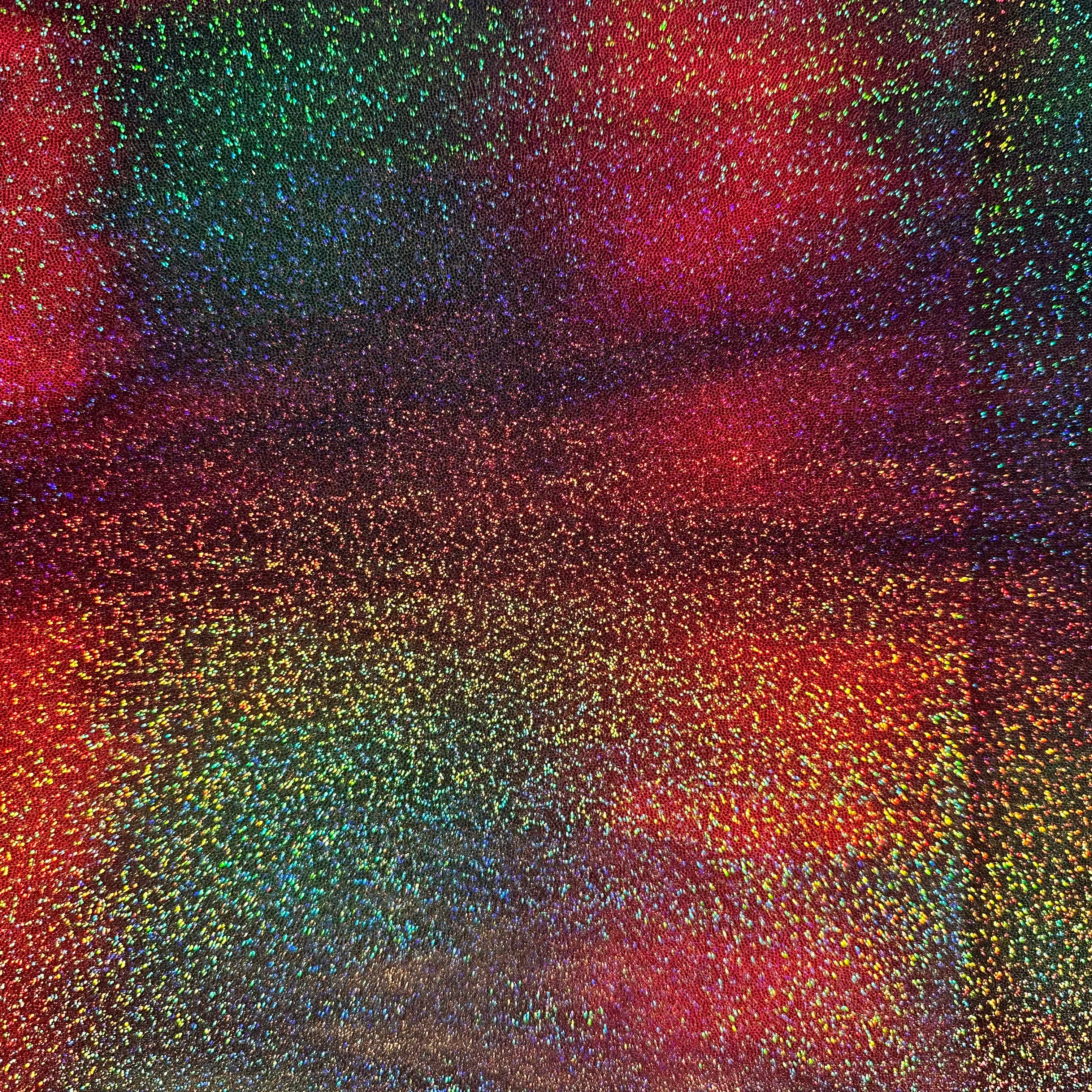 4 Way Stretch Nylon Spandex Delight Tie Dye Foggy Hologram  | Spandex Palace Rainbow