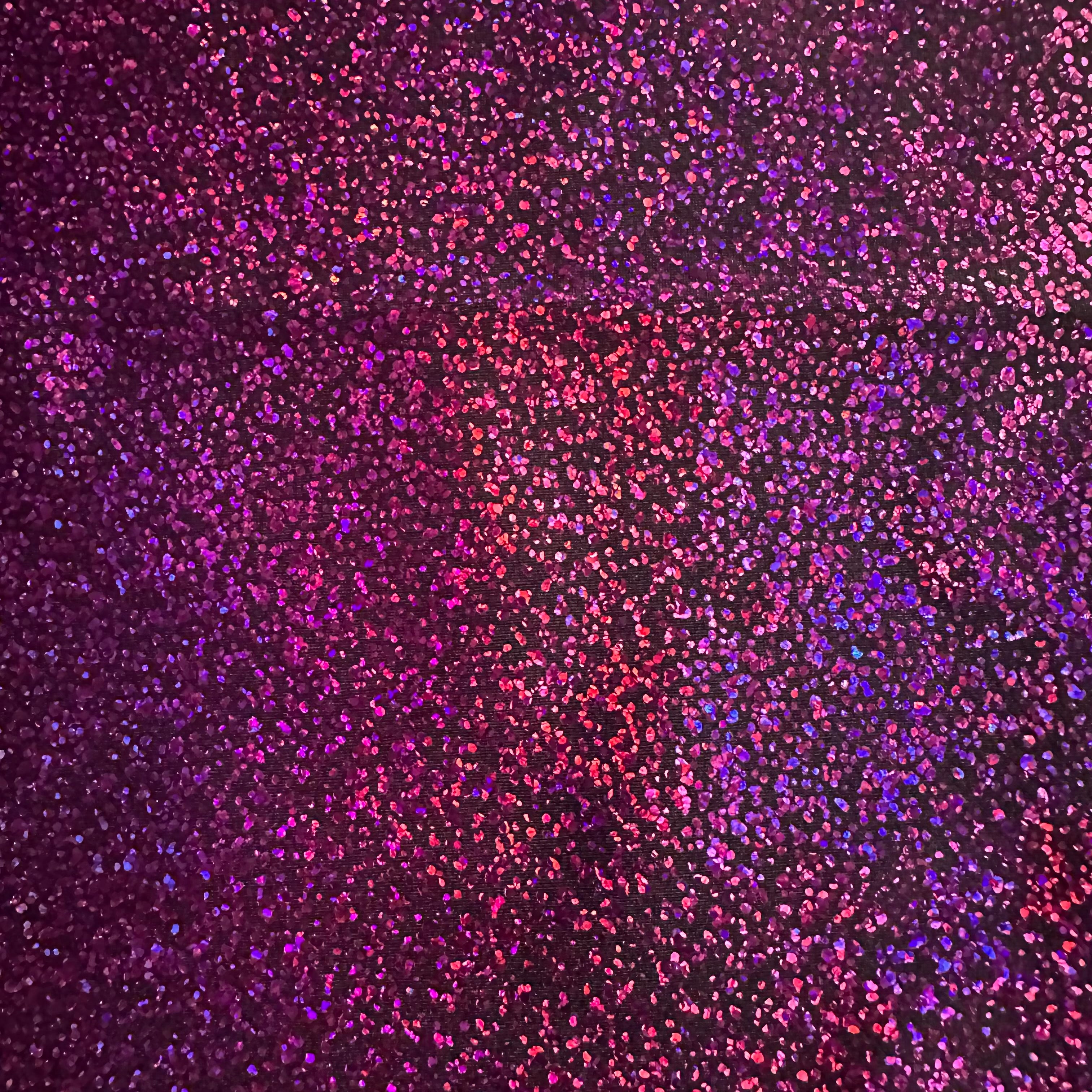 4 Way Nylon Spandex Pebble Hologram Black Fuchsia
