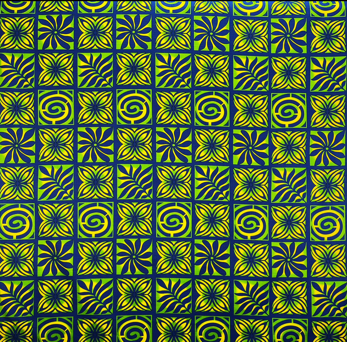 Traditional Polynesian Tapa checkered design Fabric| Cotton Light Barkcloth | Spandex Palace