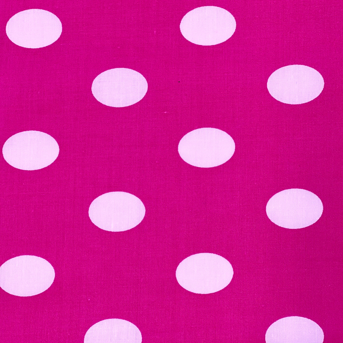 Big Polka Dot Printed Poly Cotton Fabric | Spandex Palace