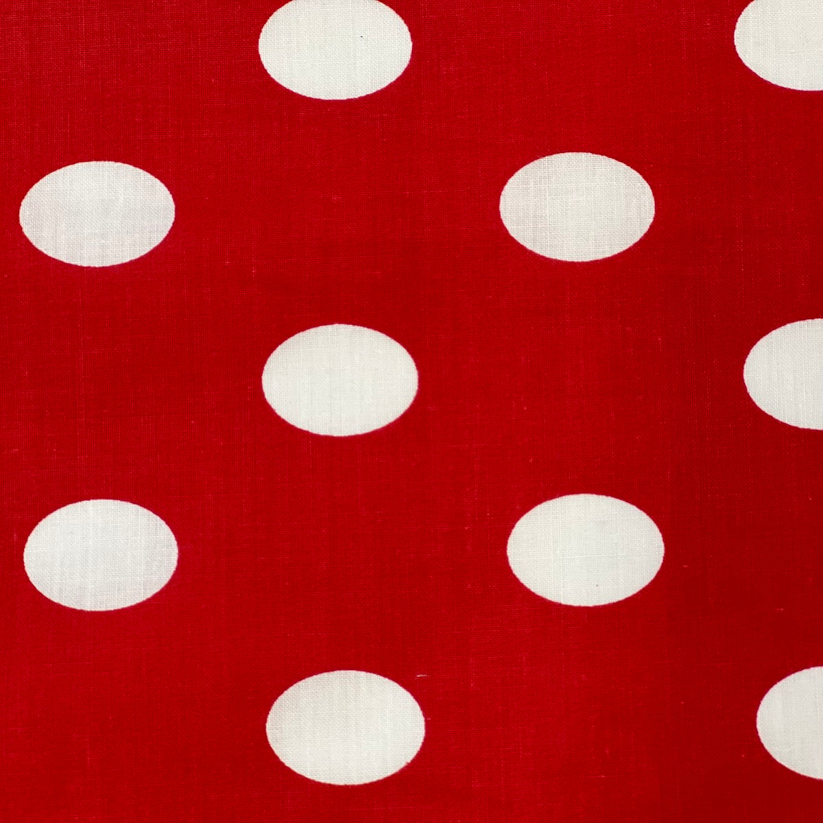 Big Polka Dot Printed Poly Cotton Fabric | Spandex Palace