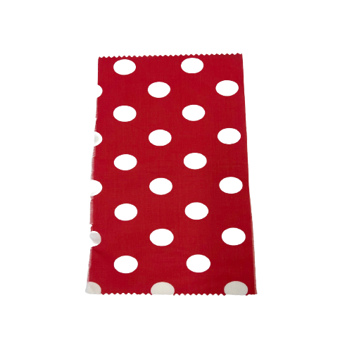 Big Polka Dot Printed Poly Cotton Fabric | Spandex Palace
