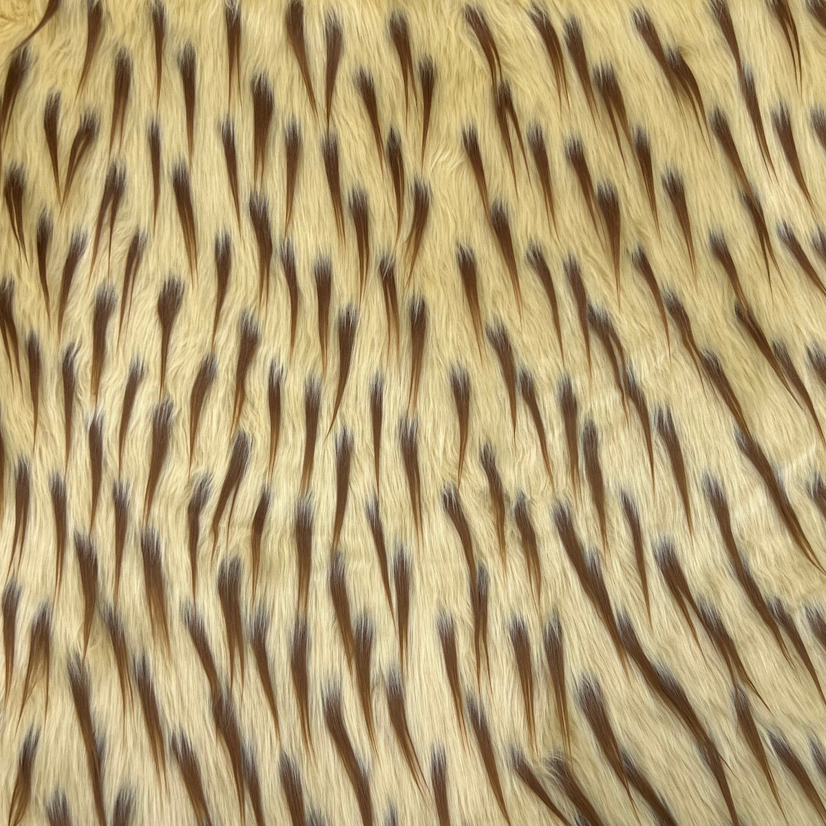 Two Tone Spike Shaggy Faux Fur Fabric