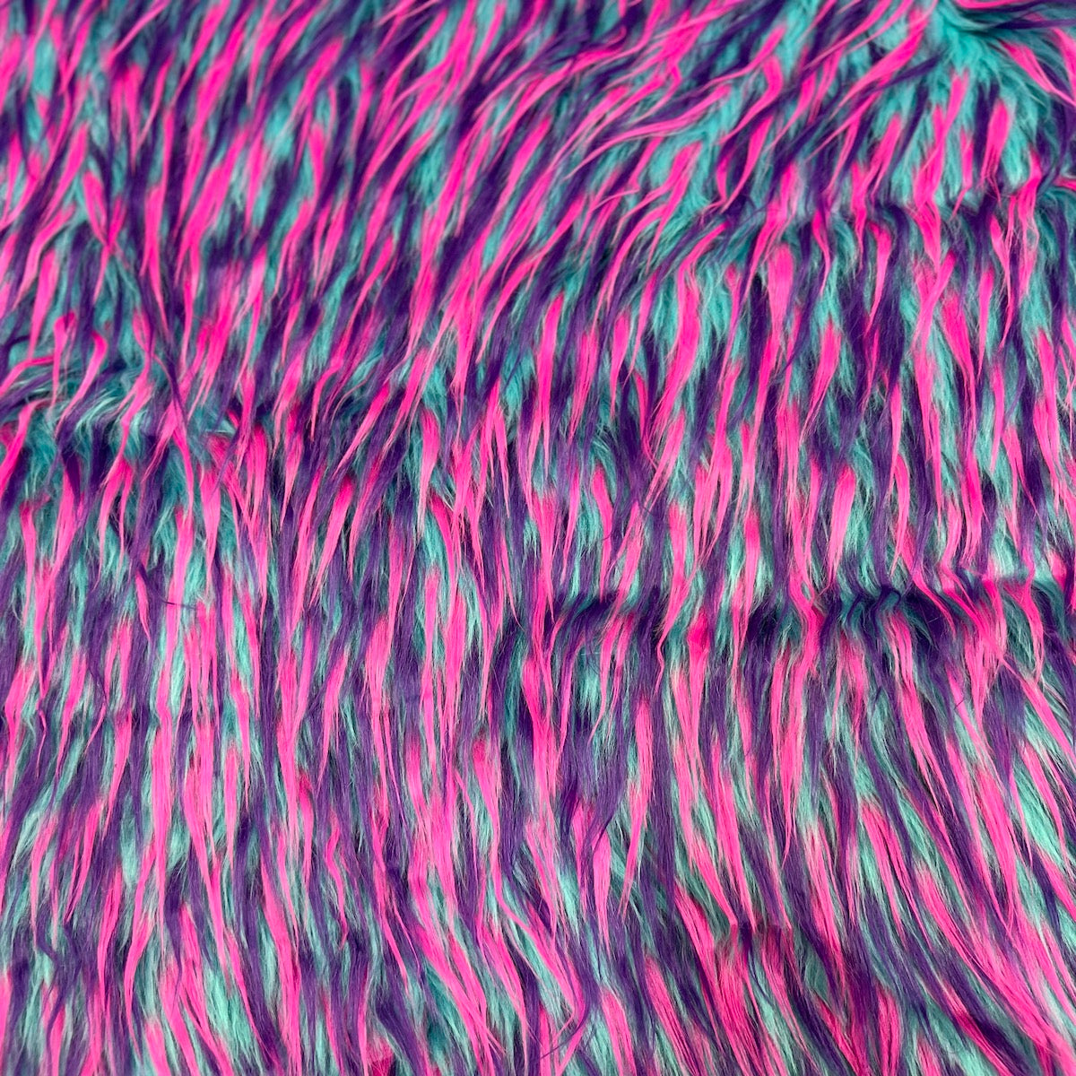 Three Spike Shaggy Faux Fur Fabric | Spandex Palace