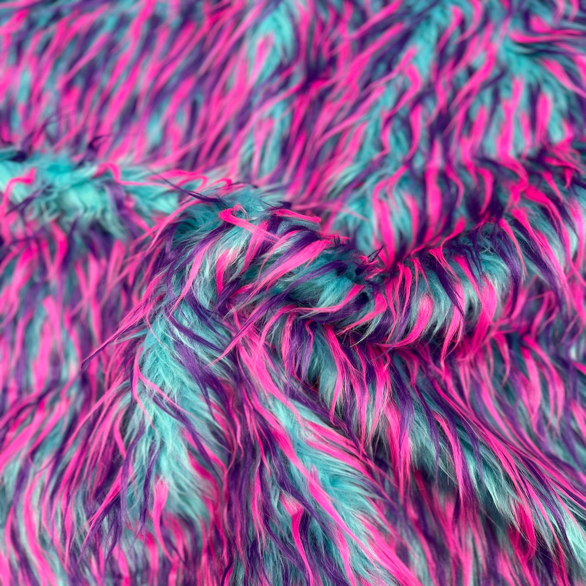 Three Spike Shaggy Faux Fur Fabric | Spandex Palace