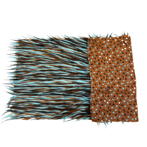 Three Spike Shaggy Faux Fur Fabric | Spandex Palace