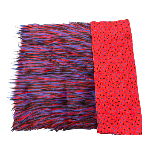 Three Spike Shaggy Faux Fur Fabric | Spandex Palace