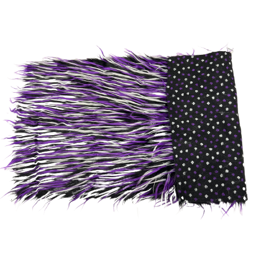 Three Spike Shaggy Faux Fur Fabric | Spandex Palace