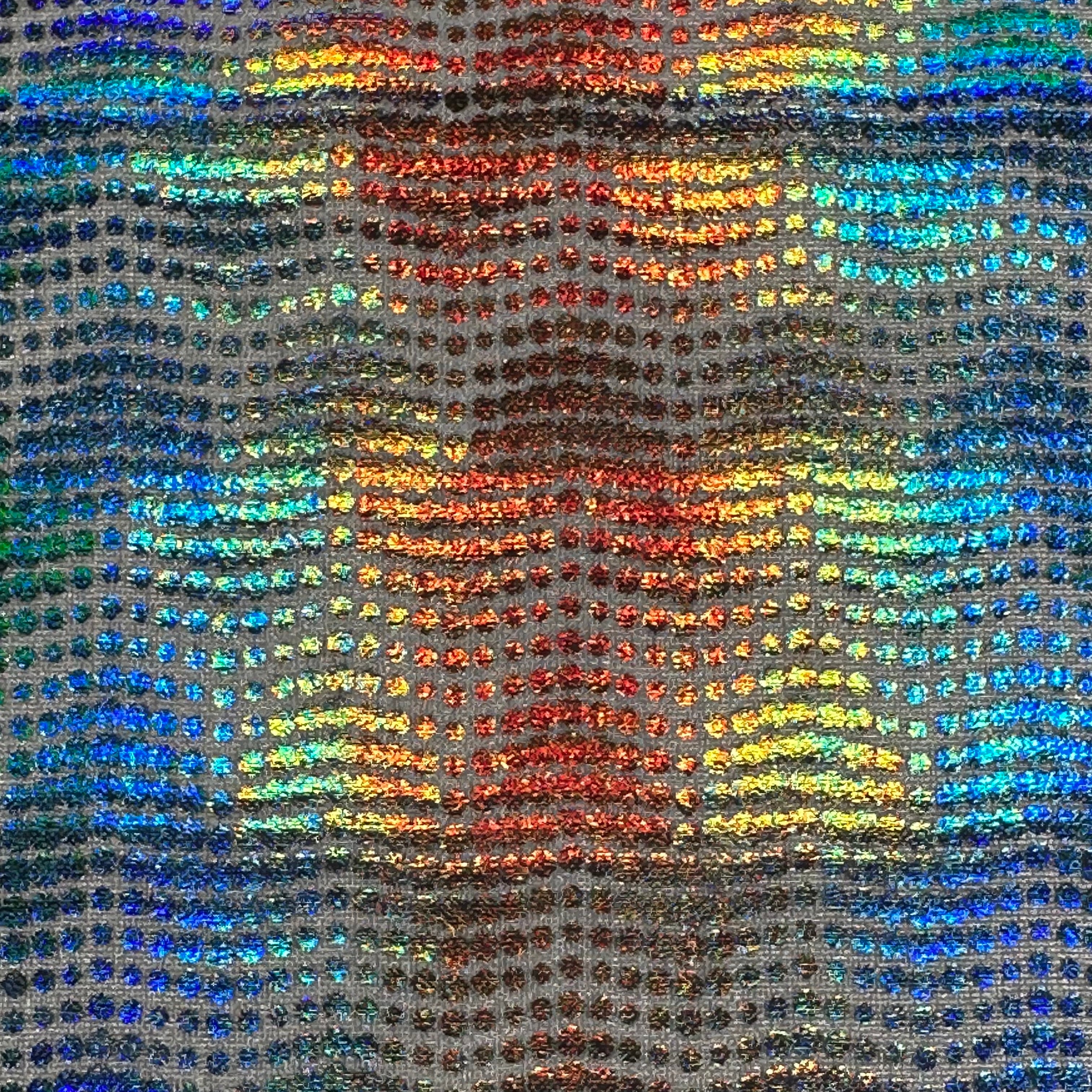 4 Way Stretch Nylon Spandex Grand Canyon Hologram Fabric | Spandex Palace White Silver