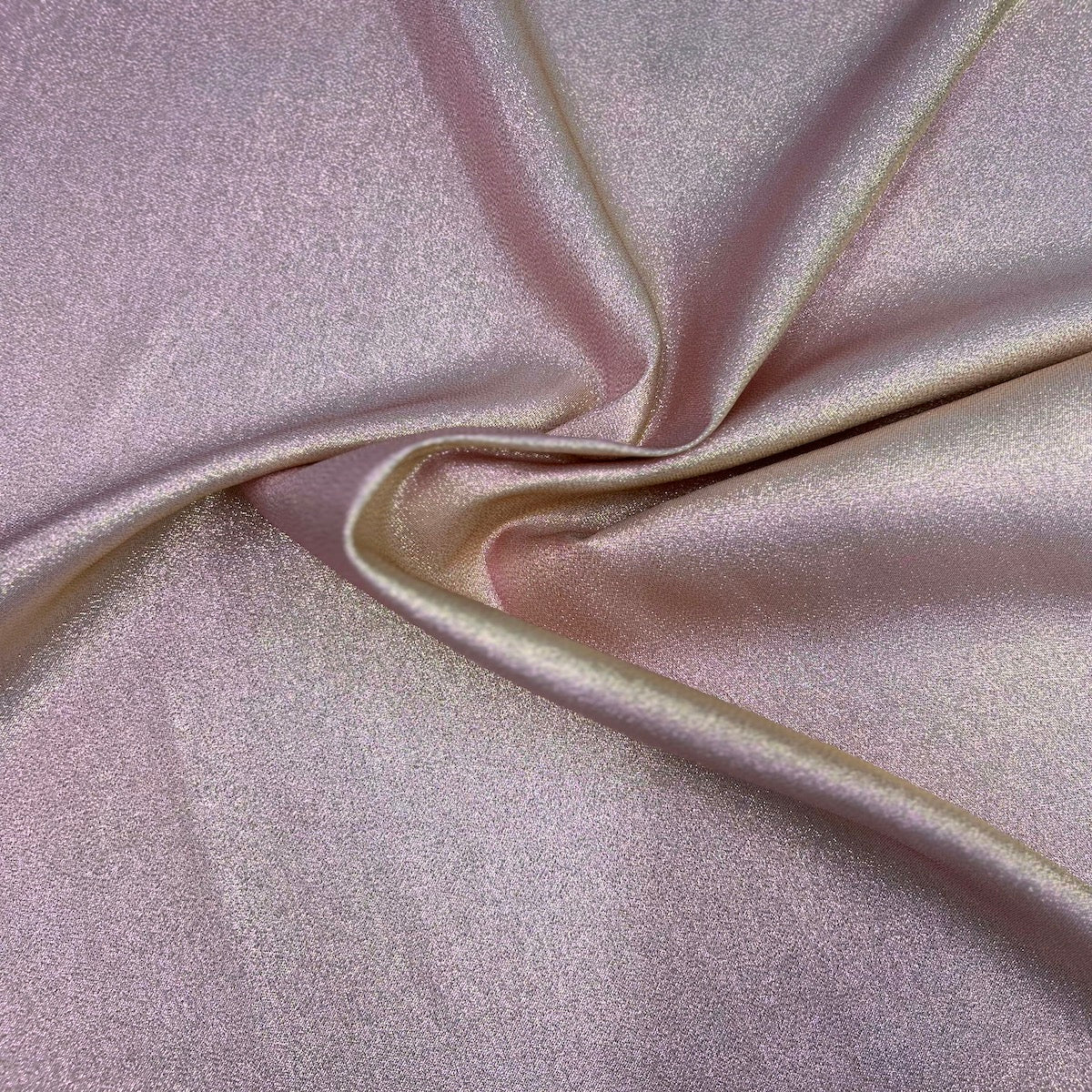 Iridescent Glitter Lurex Faux Satin Fabric | Spandex Palace