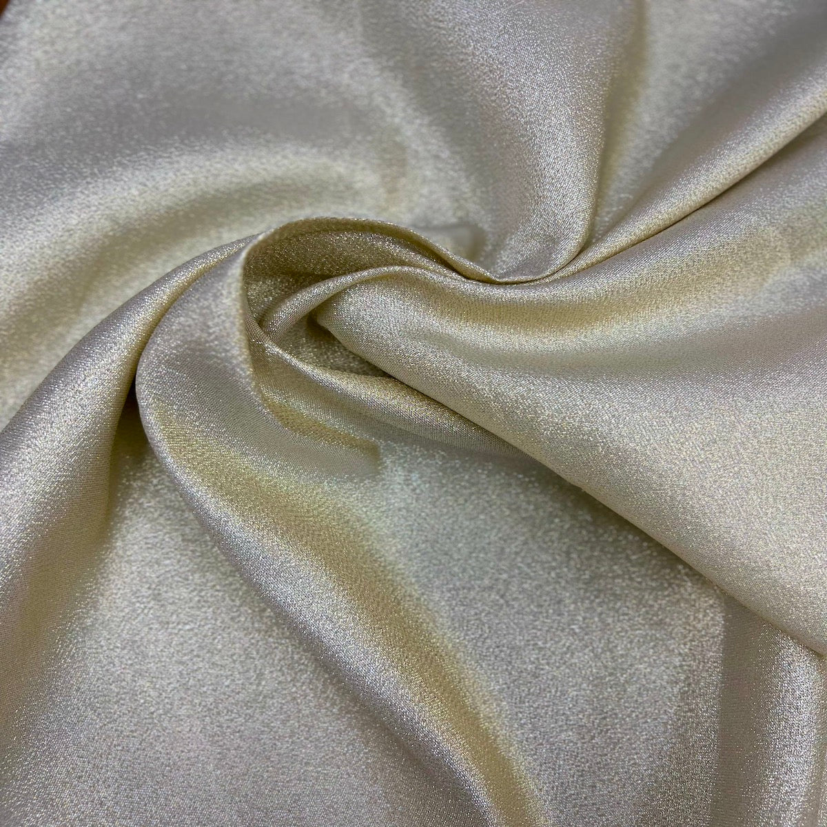 Iridescent Glitter Lurex Faux Satin Fabric | Spandex Palace