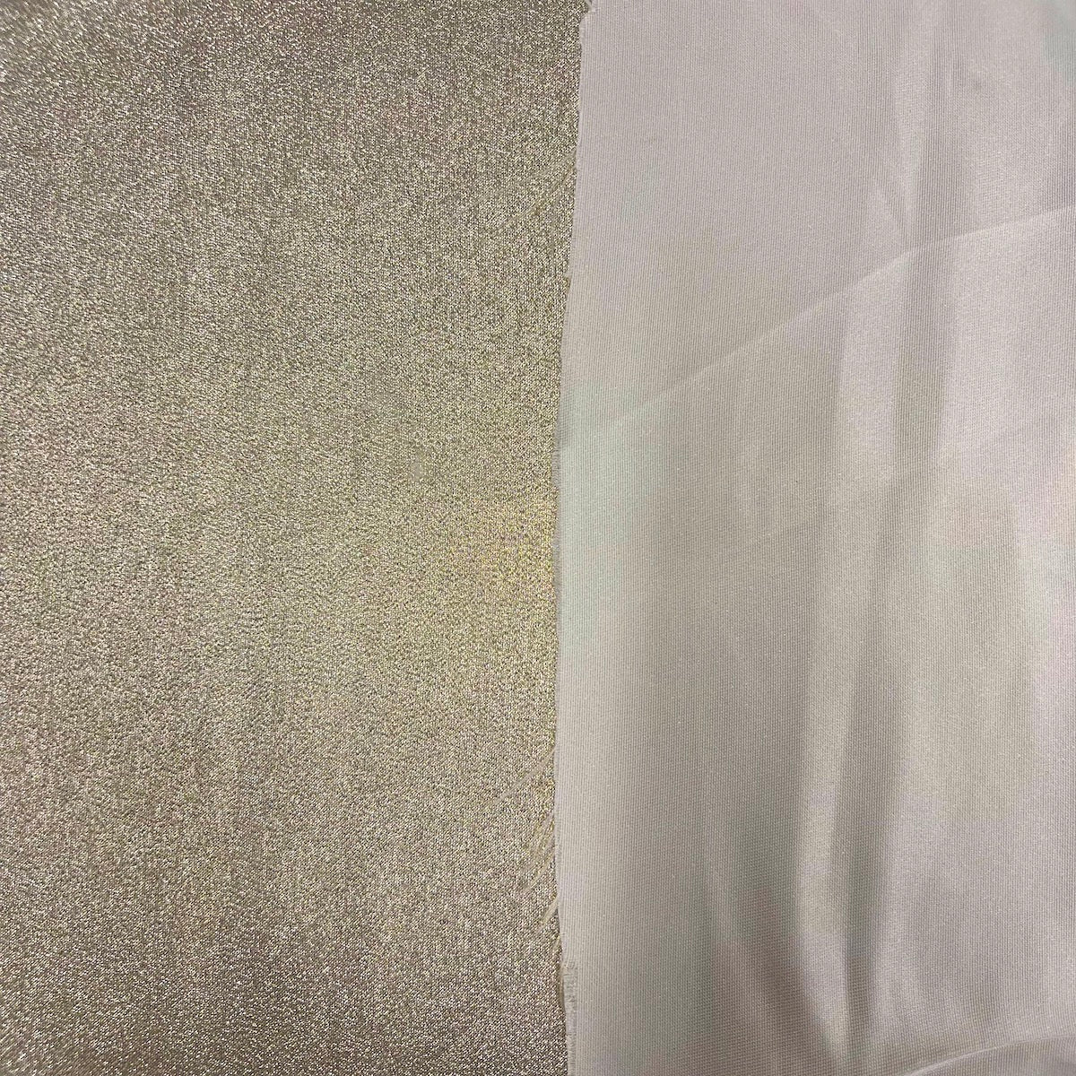 Iridescent Glitter Lurex Faux Satin Fabric | Spandex Palace