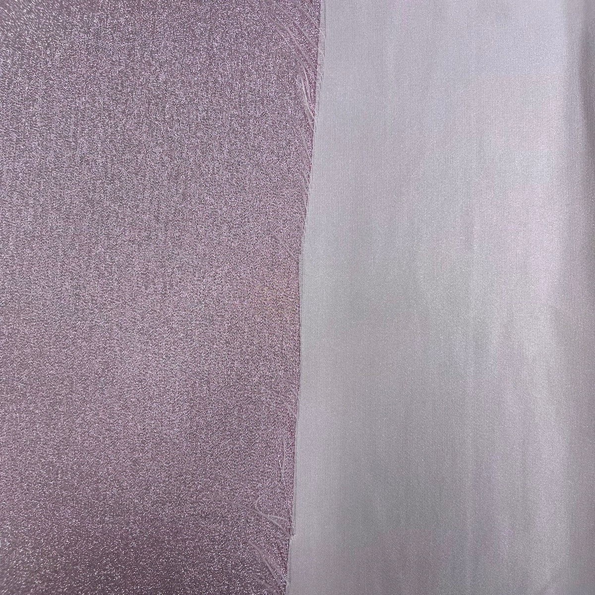 Iridescent Glitter Lurex Faux Satin Fabric | Spandex Palace