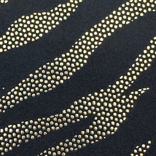 Zebra Foil Bubble Dot Stretch Fabric | Spandex Palace