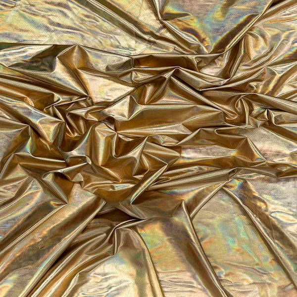 Metallic Iridescent Foil Spandex Fabric