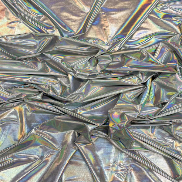 Metallic Iridescent Foil Spandex Fabric