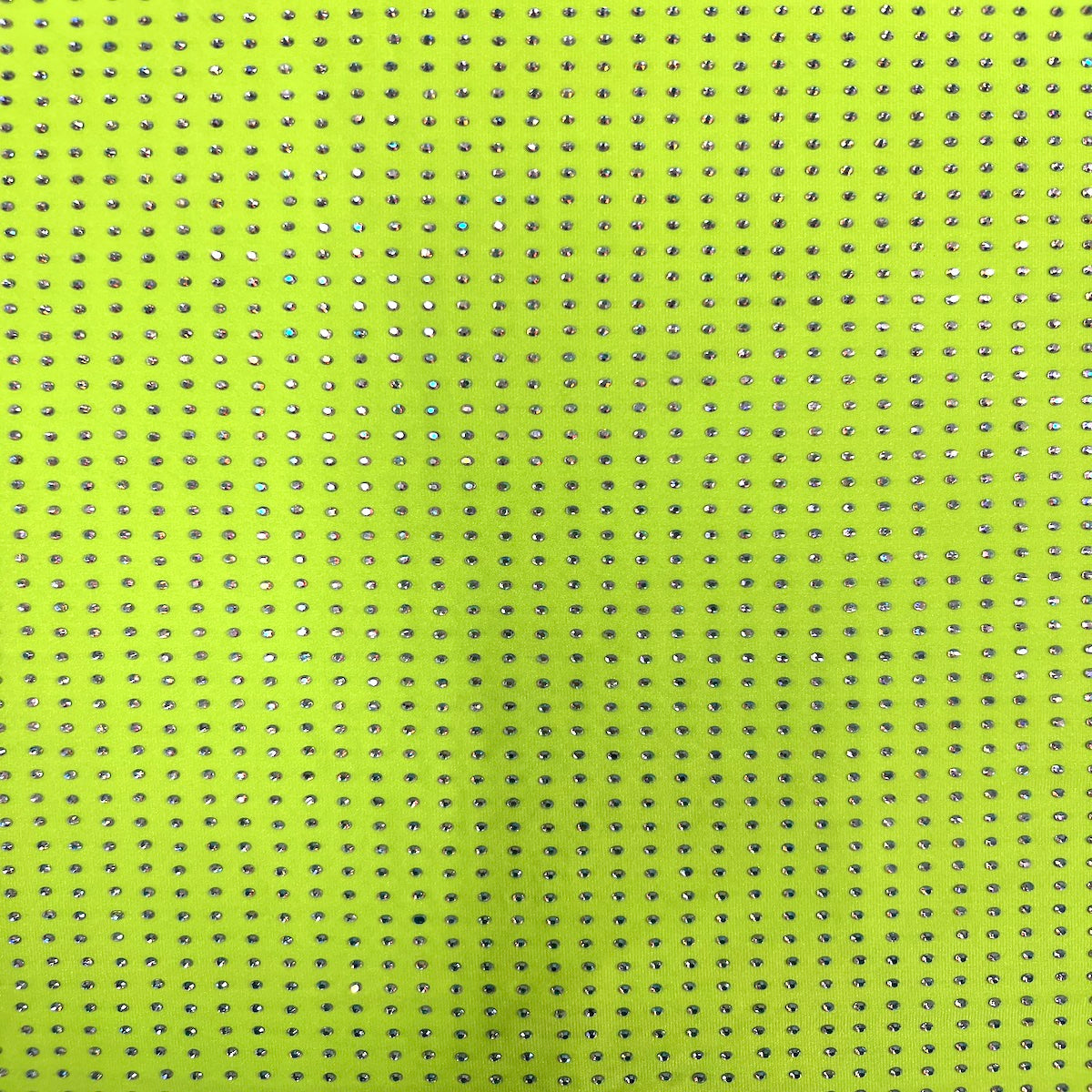 Iridescent AB Rhinestone | Spandex Fabric