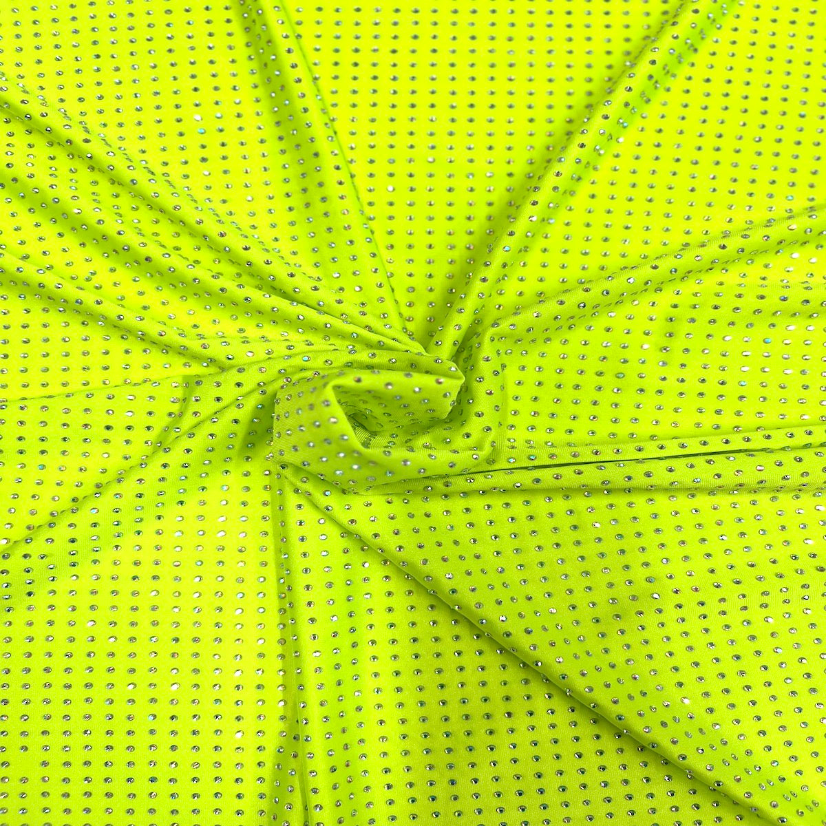 Iridescent AB Rhinestone | Spandex Fabric